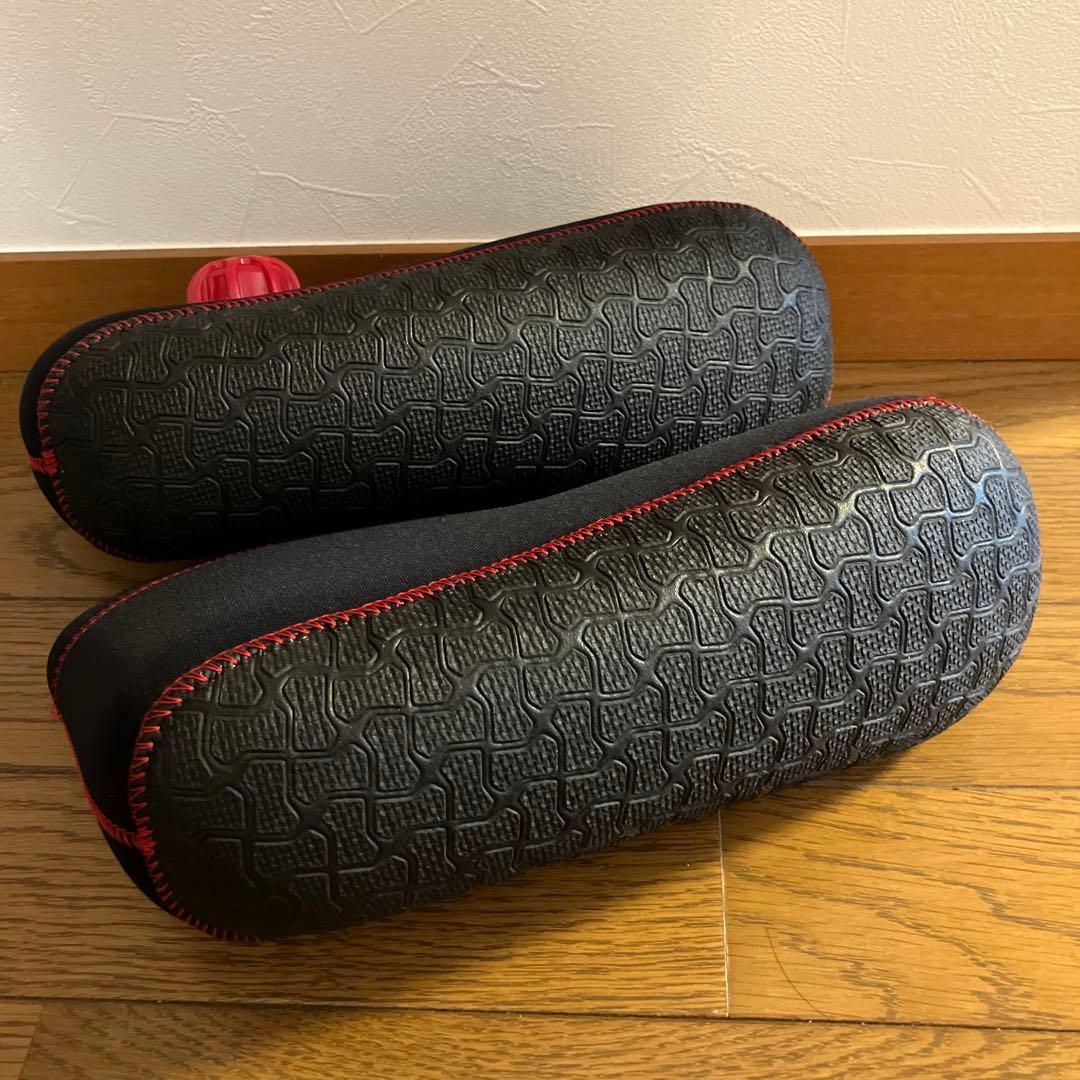 CLOZ やわらか湯たんぽ 足用ショートタイプ Mサイズ レッドブラック