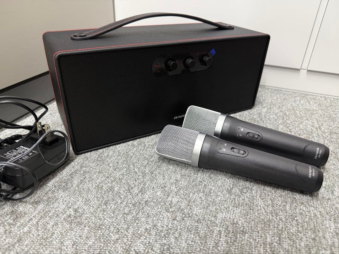 超美品　aiwa カラオケスピーカー　PS-BK20M