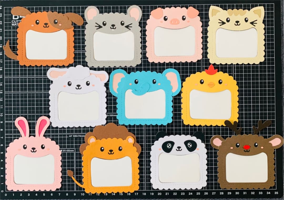 ◆オーダー用◆ダイカット アニマル メッセージカード
