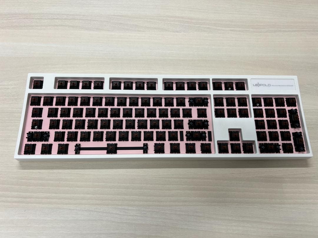 LEOPOLD レオポルド FC900R Light pink 英語配列 茶軸