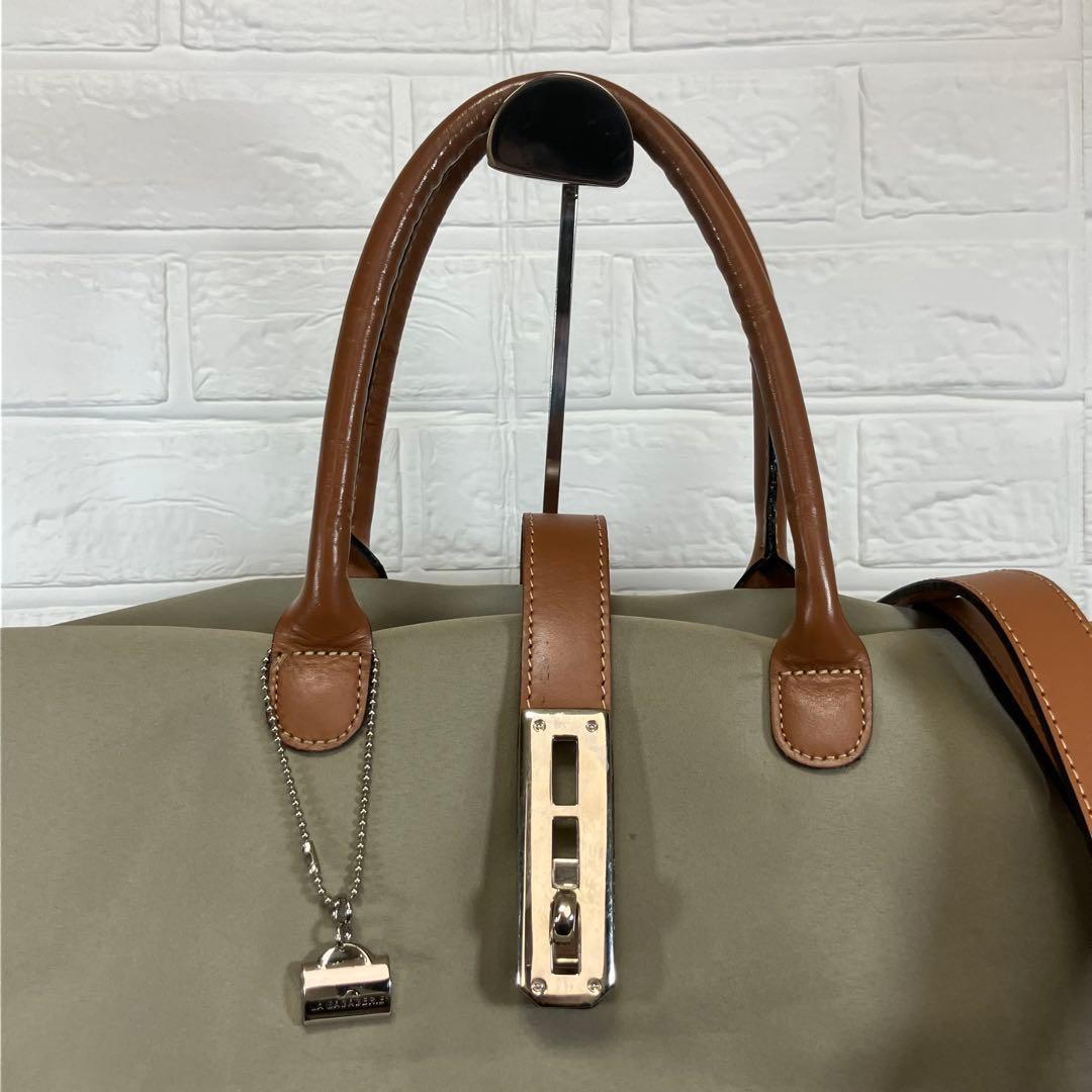 【美品】LABAGAGERIE ラバガジェリー旅行バッグショルダーバッグ大容量