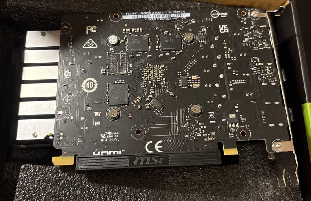 グラフィックボード・グラボ・ビデオカード MSI Geforce RTX 3050 6GB