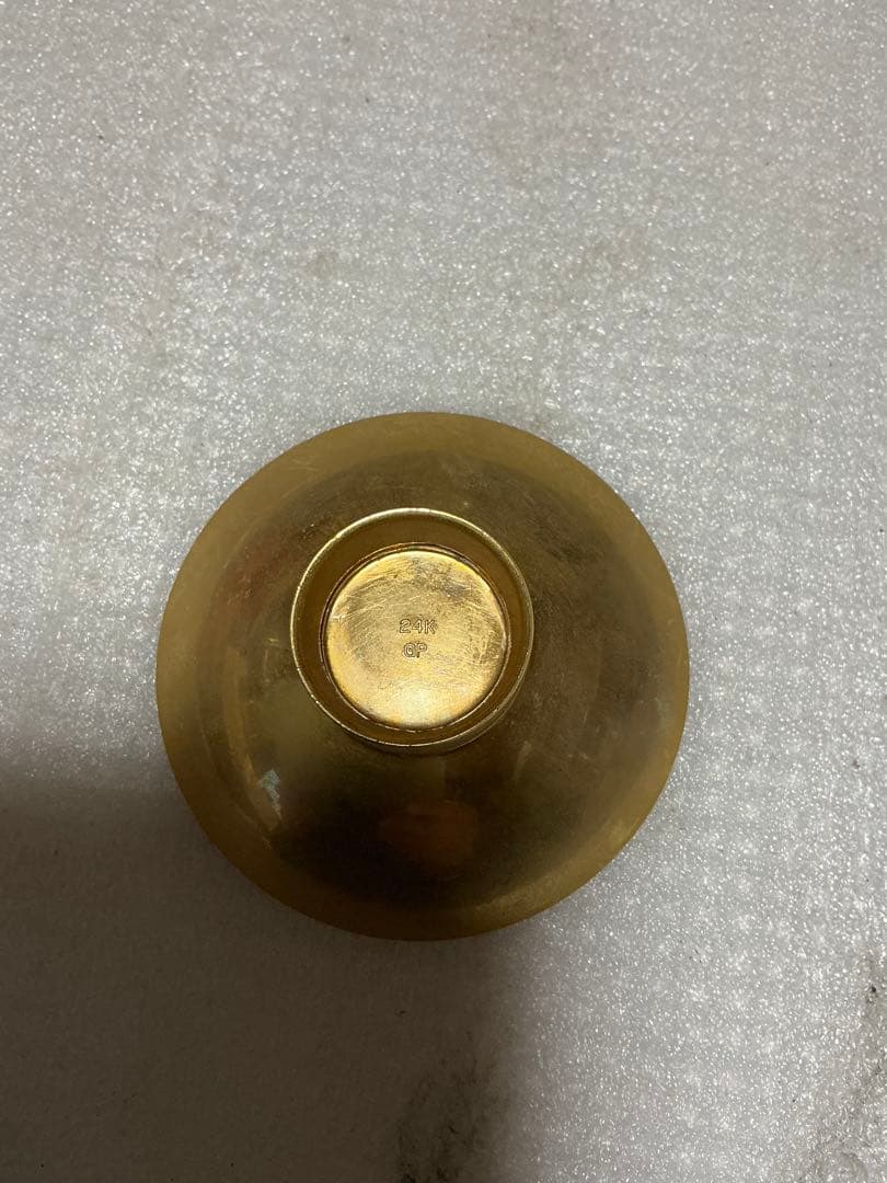 金盃／24kGP（金メッキ製）　警視庁・警察学校【中古品】。
