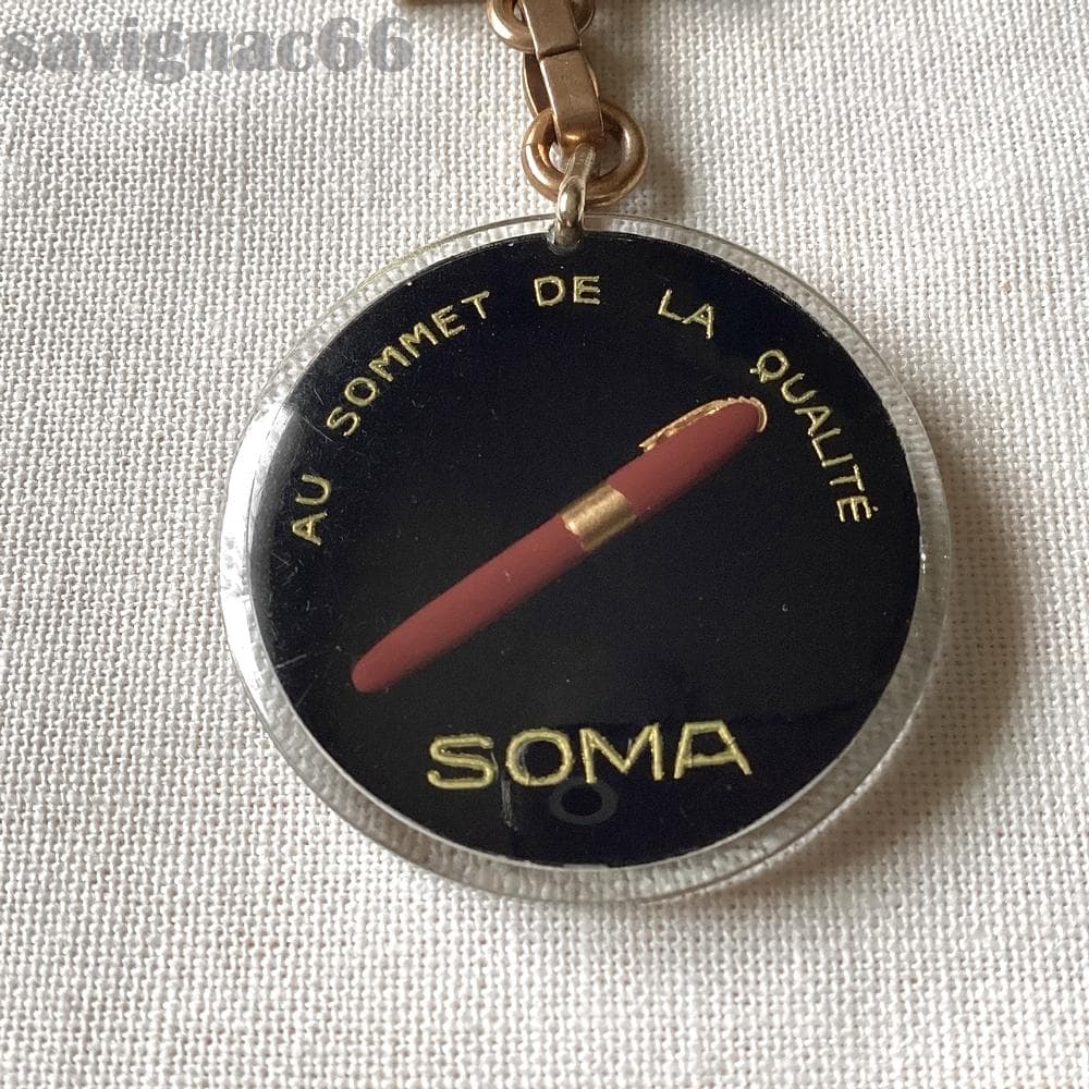 60s　フレンチキーホルダー　ブルボン　SOMA　万年筆