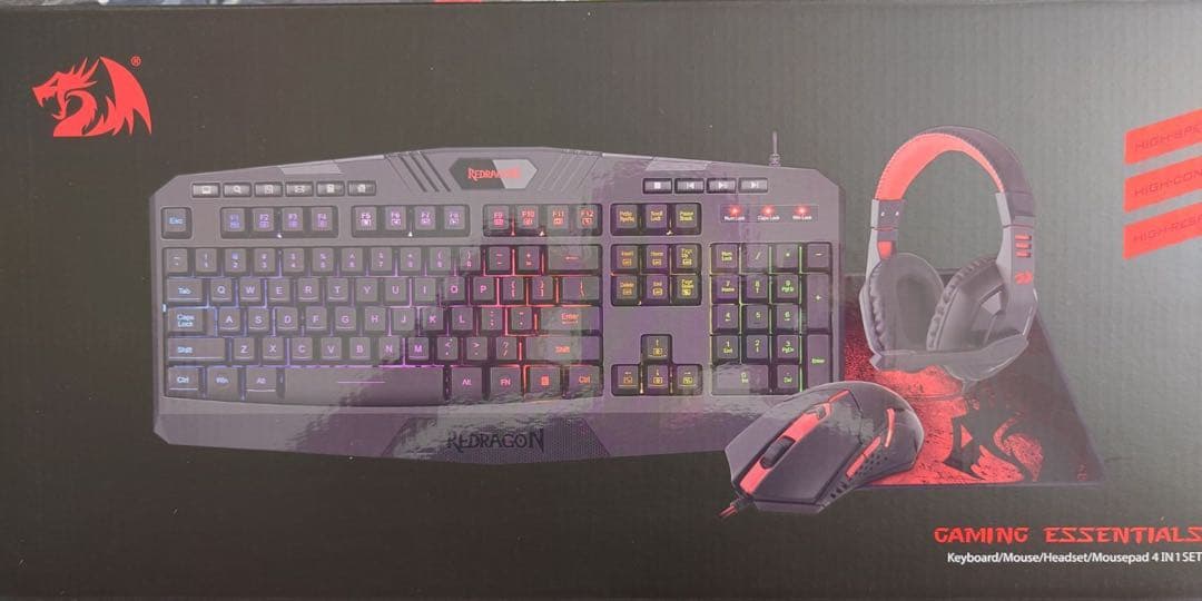 Redragon ゲーミングキーボード・マウス・ヘッドセットセット