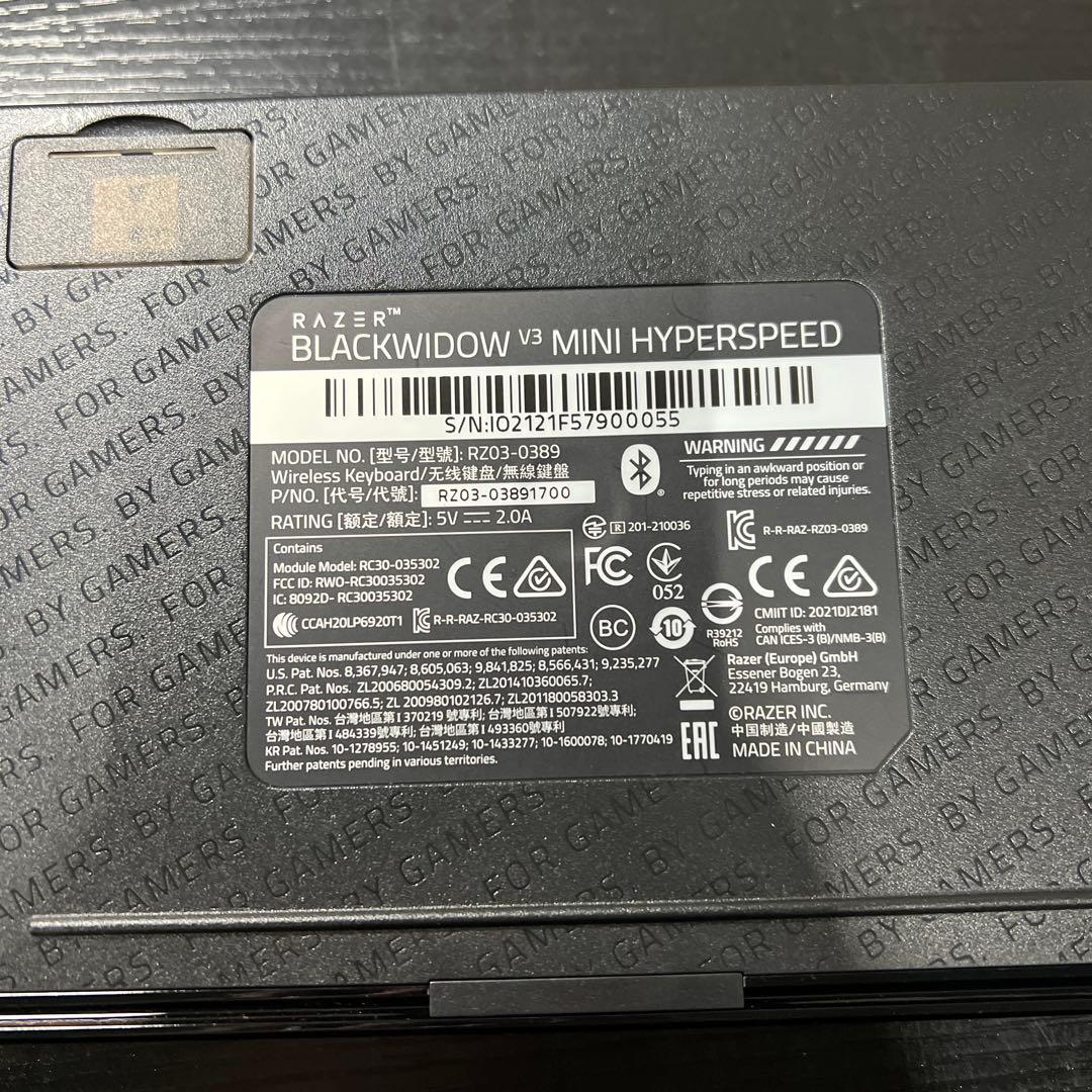 Razer ゲーミングキーボード ワイヤレス 無線 メカニカルキーボード