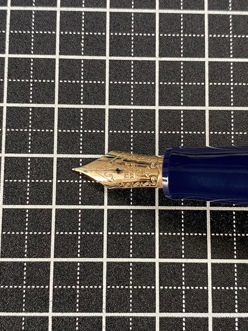 PILOT CUSTOM74 Dark-Blue 網目　万年筆　字幅F