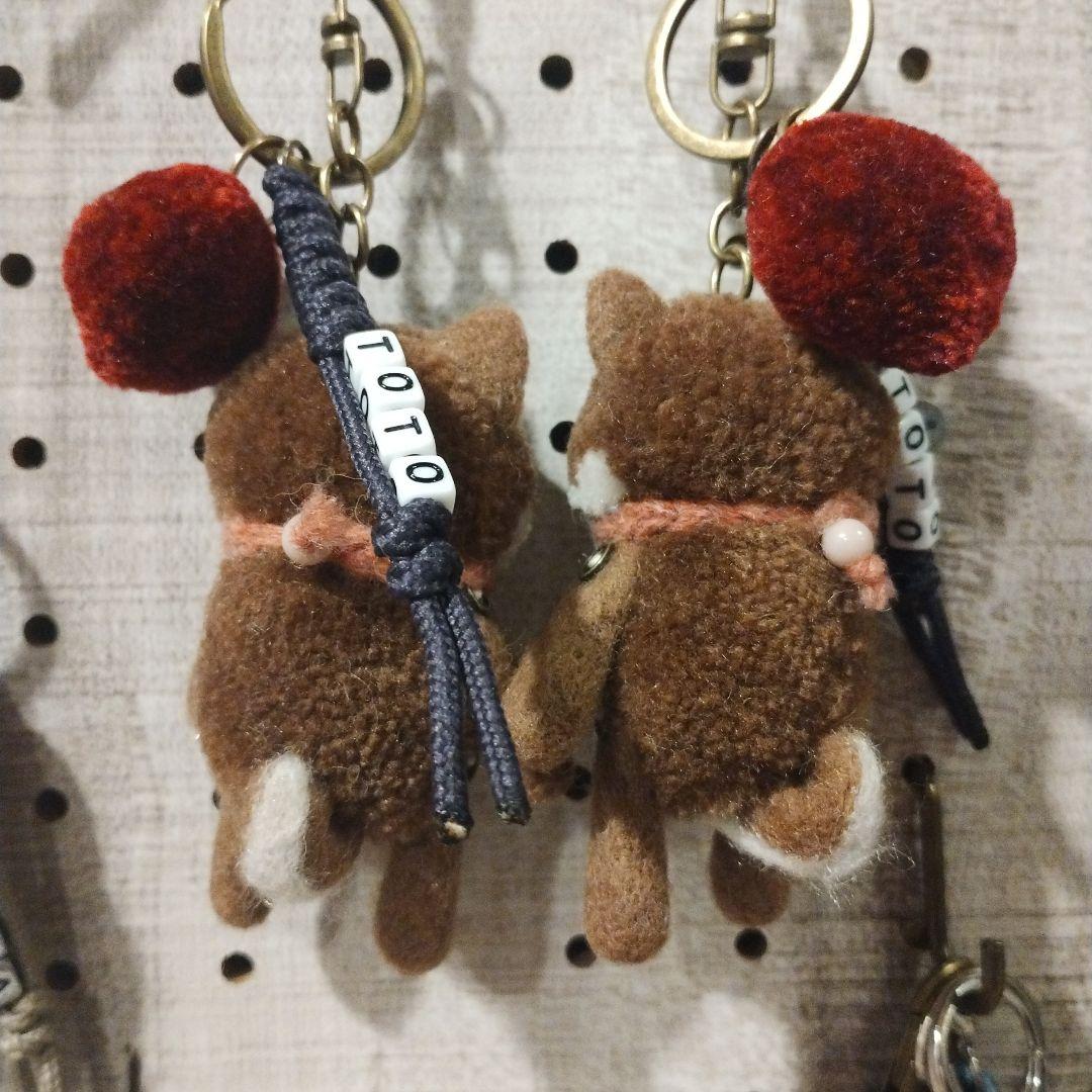 まめたん810さま専用　柴犬熊鈴2個　柴犬キーホルダー2個