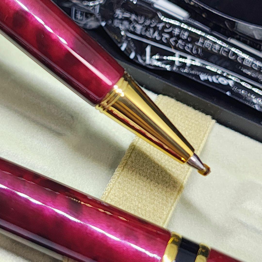 pilot グランセ 万年筆 14K F ボールペン セット