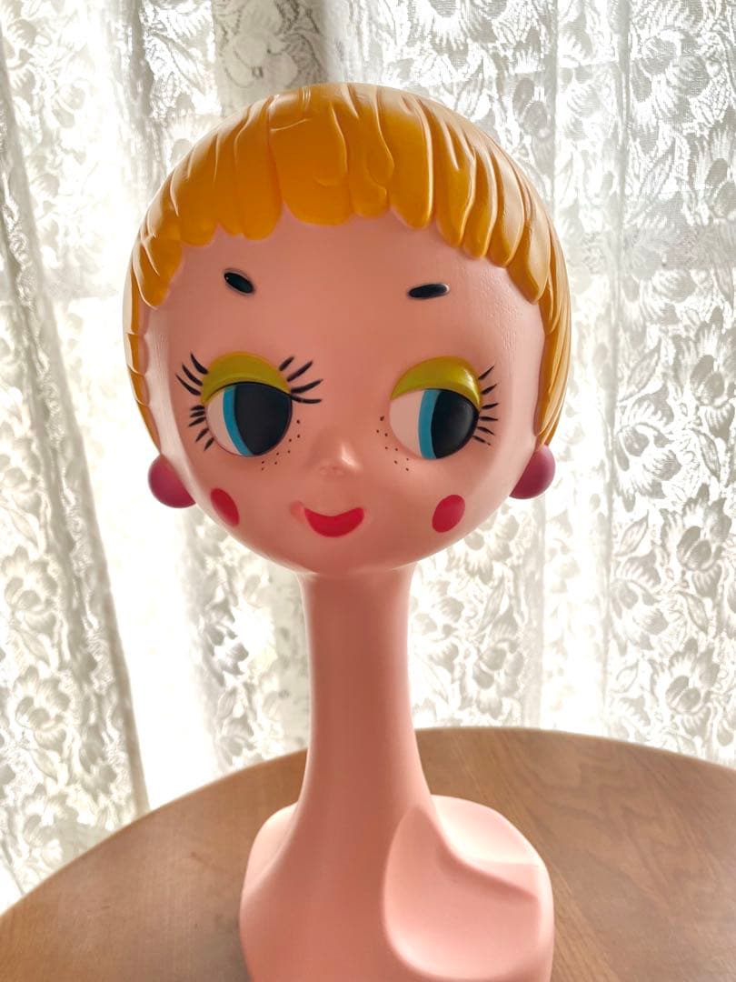 Twiggy head ツィッギー　マネキン　貯金箱　き