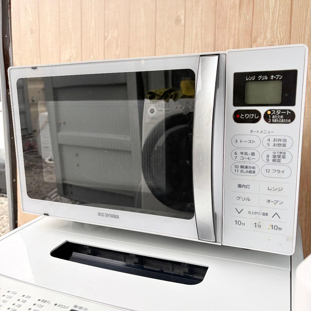 配送設置無料！純正IRIS洗濯機冷蔵庫＋オーブンレンジ・炊飯器掃除機5点セット！