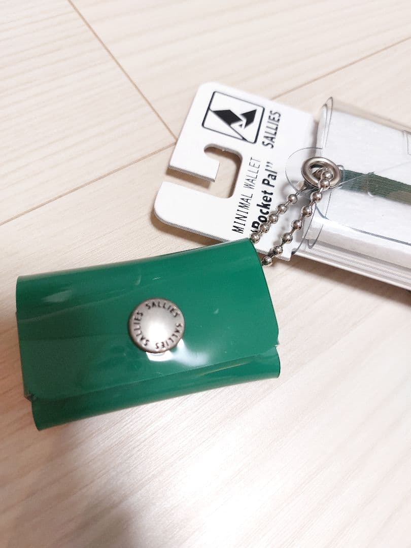 BEAMS SALLIES Pocket Pal ミニマルウォレット グリーン