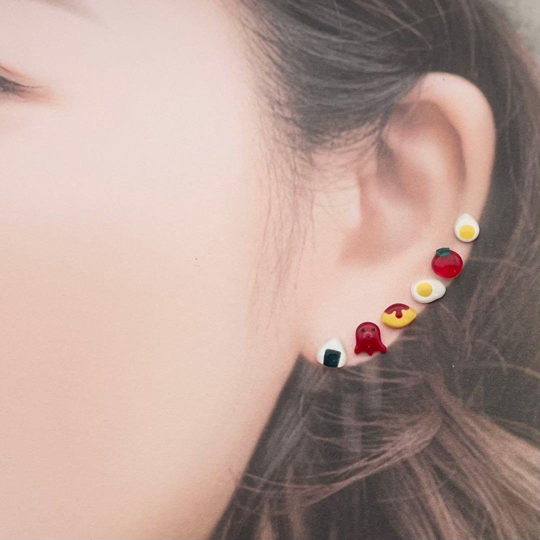 もっと！小粒なおにぎりとおかずピアス　全24粒コンプリートセット