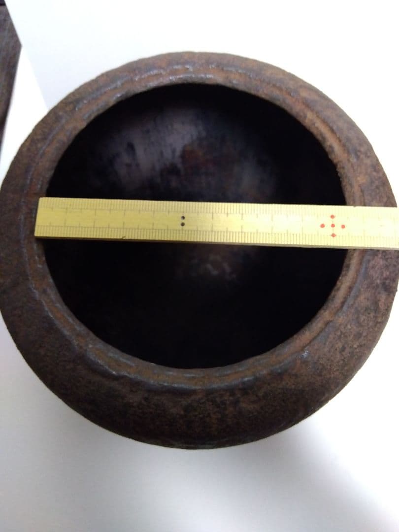 茶道 茶釜 棗形 木箱付き