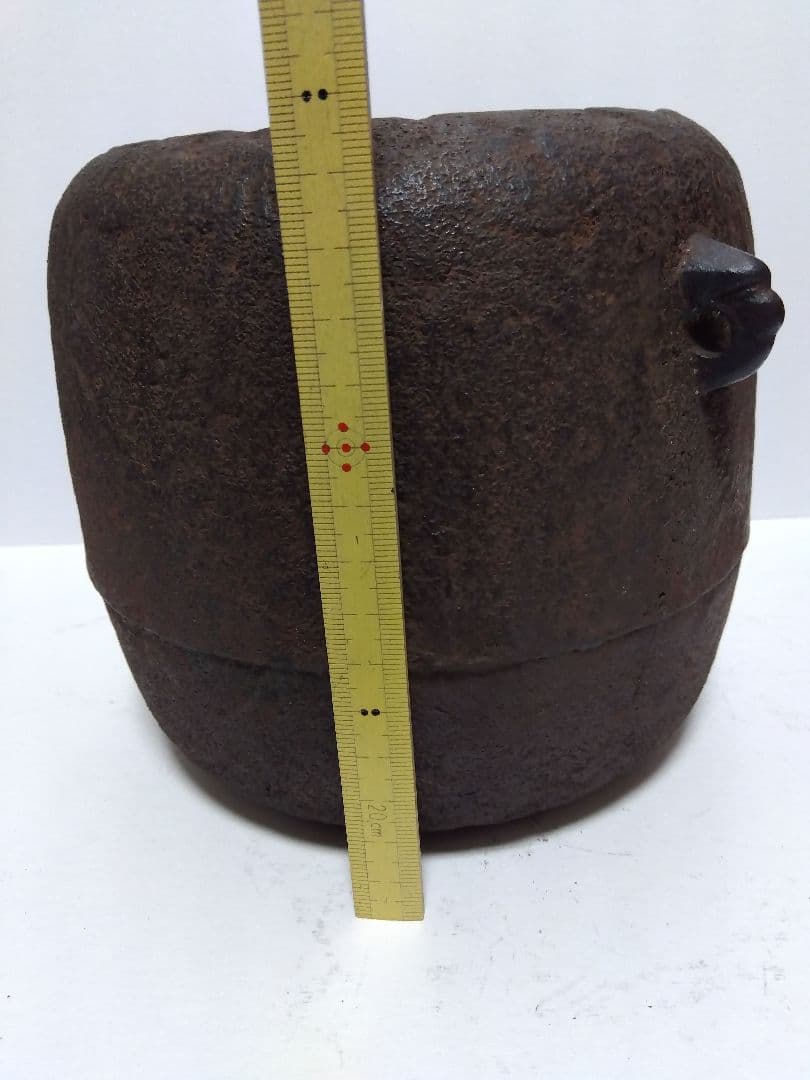 茶道 茶釜 棗形 木箱付き