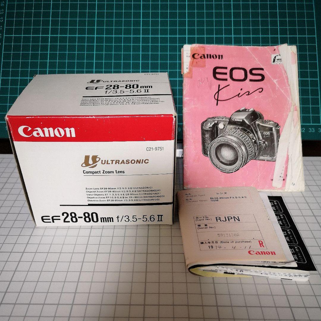 Canon EOS Kiss EF28-80mm レンズ&カメラバッグ付完動品