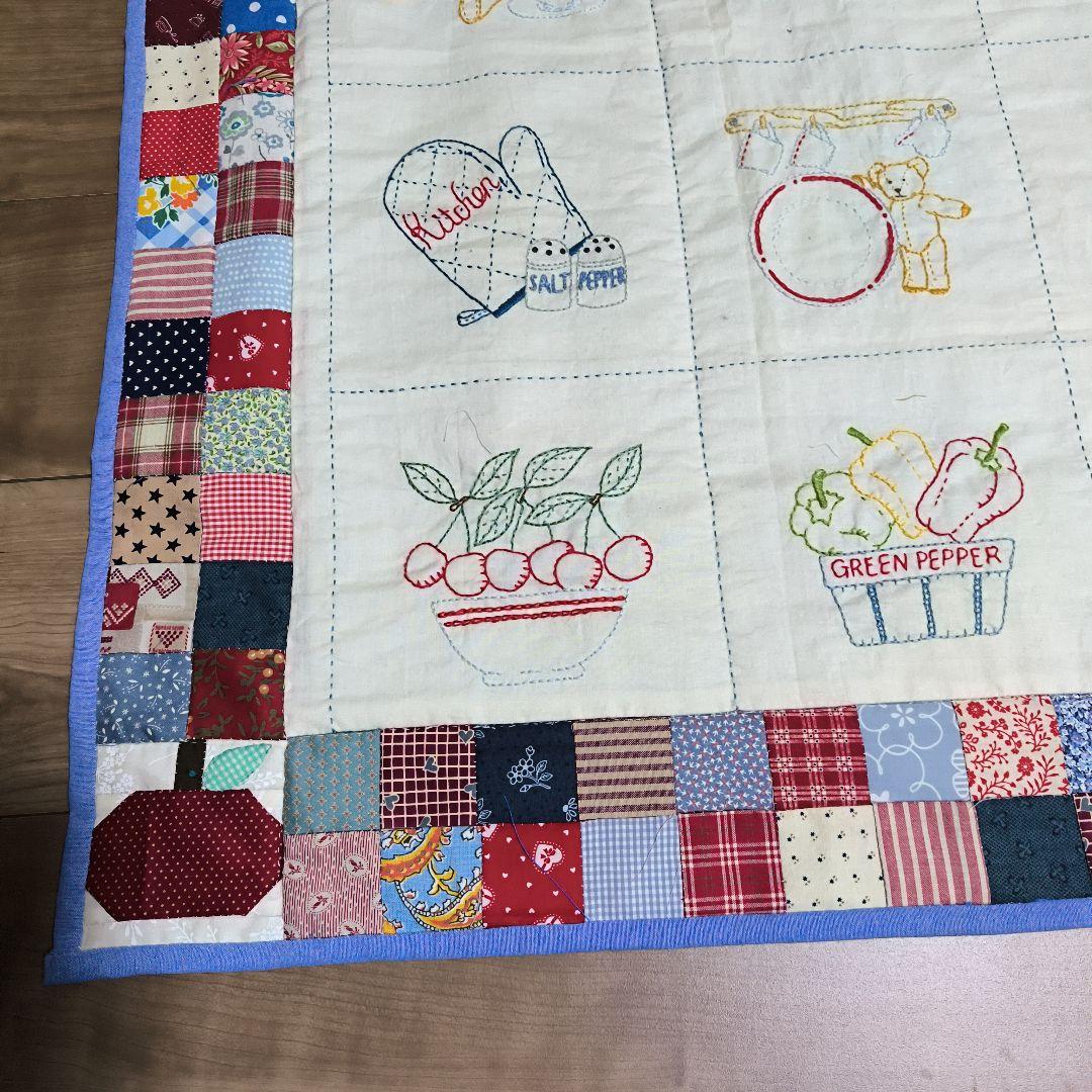 ホビーラホビーレ刺繍、パッチワークタペストリー完成品