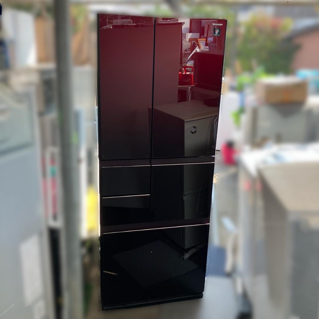 【福岡市限定】SHARP 474㍑ 大型冷蔵庫 SJ-GT47A-R 配送無料♬