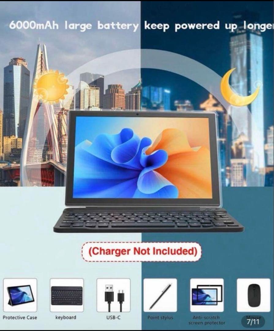 新品☆Android15 6GB 128GB ケース付 タブレット 10インチ