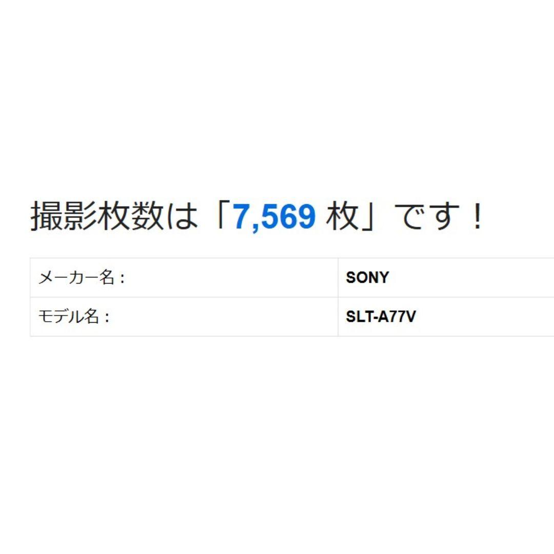 即購入1000円OFF 良品 Sony α77 単焦点 50mm ダブルレンズ