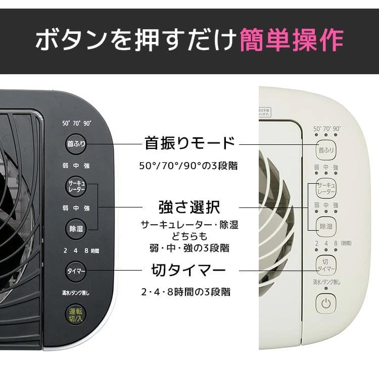 未使用品　動作確認済　除湿　サーキュレーター　IJD-I50　ホワイト