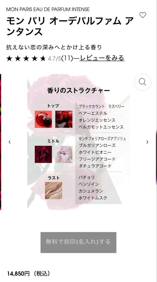 Yves Saint Laurent 香水