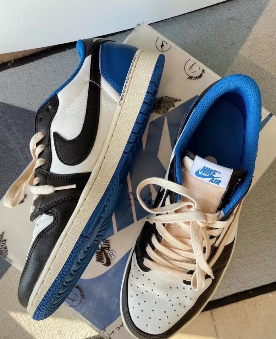 テープ・マスキングテープ Nike AJ1 Low Travis Scott Fragment 27cm