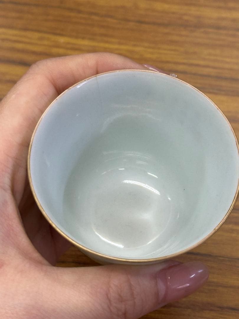 中國古美術 盃 大清光绪年製 茶碗 煎茶道具 傷あり