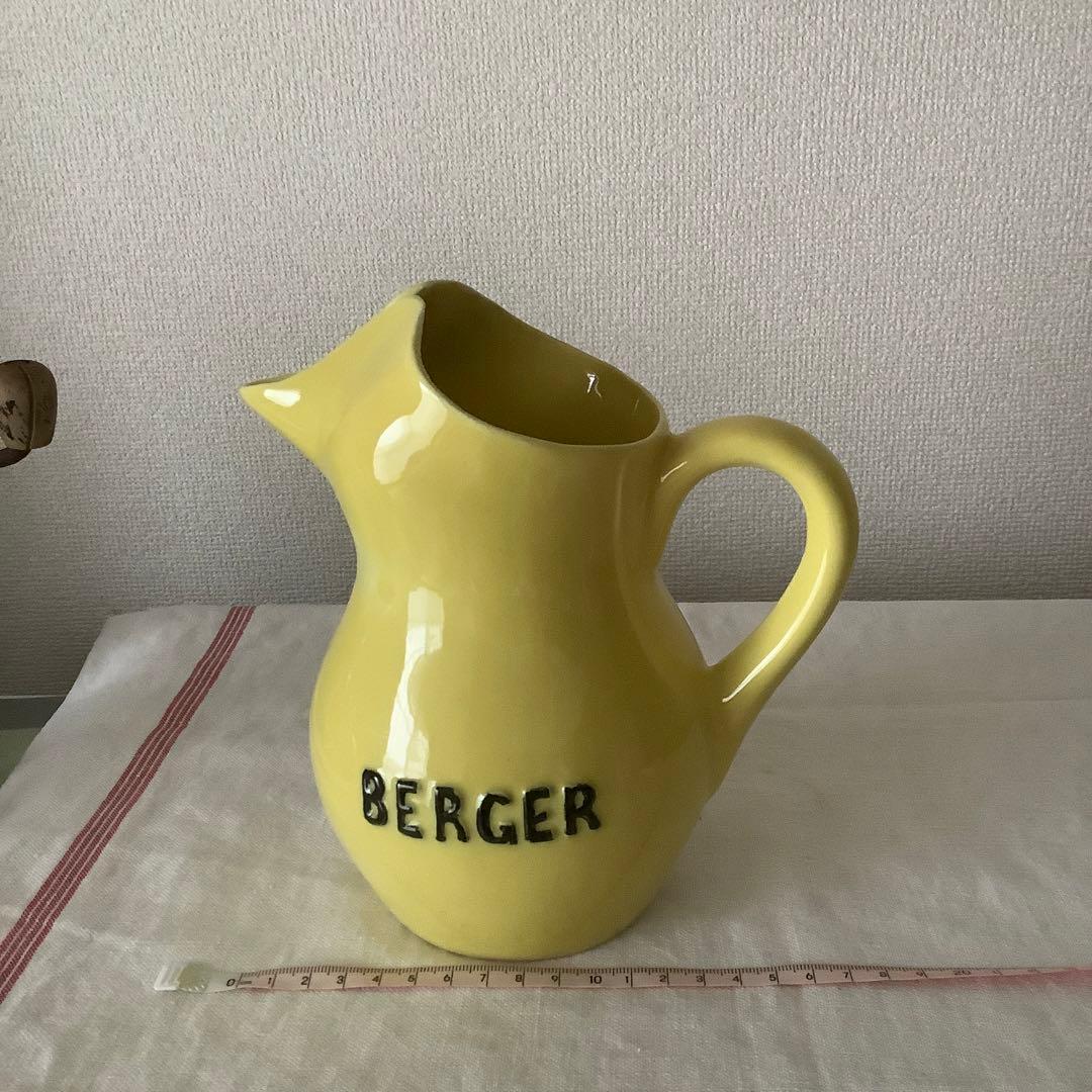 フランスヴィンテージ　BERGER ベルジェ　陶器　ピッチャー　超レア