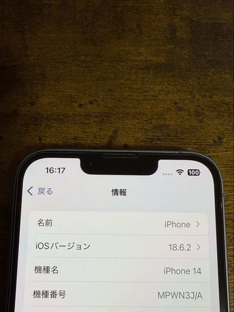 Apple iPhone 14 ブルー 256GB 本体　※付属品無