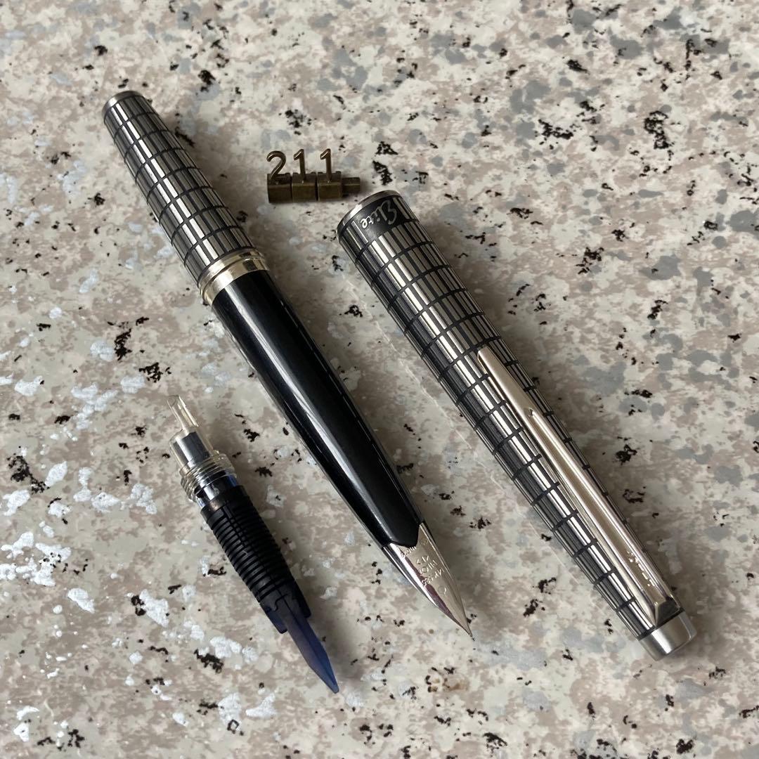 #211 オーバーホール済み 万年筆 PILOT 全格子 Elite 14k