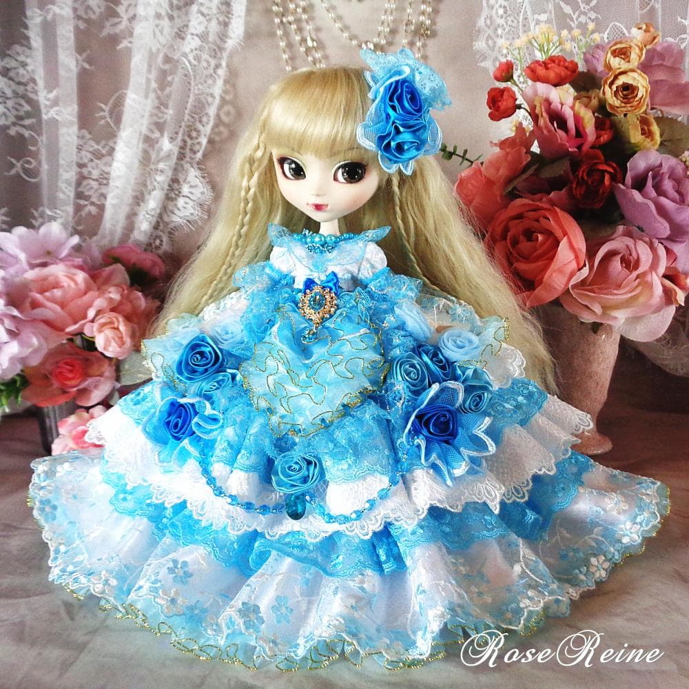 ベルサイユの薔薇 ブルーローズ煌めきのボリュームドールドレス