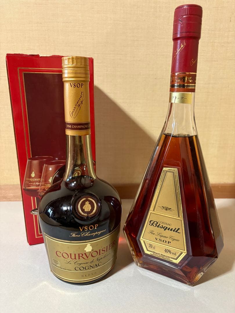 【古酒セット・未開栓】クルボアジェVSOP・ビスキー VSOP コニャック
