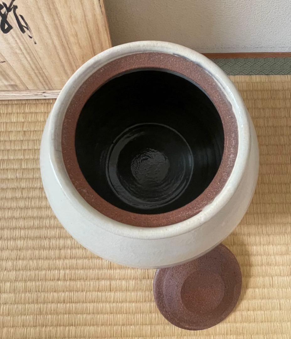 丹波 水指 清水美和雄作 桐共箱 お茶道具 茶道具骨董品