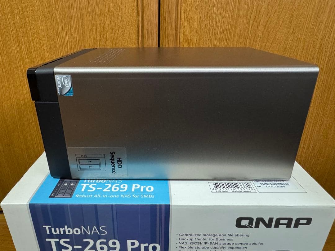 QNAP TS-269 Pro NAS WD RED 1TBx2 メモリ3GB