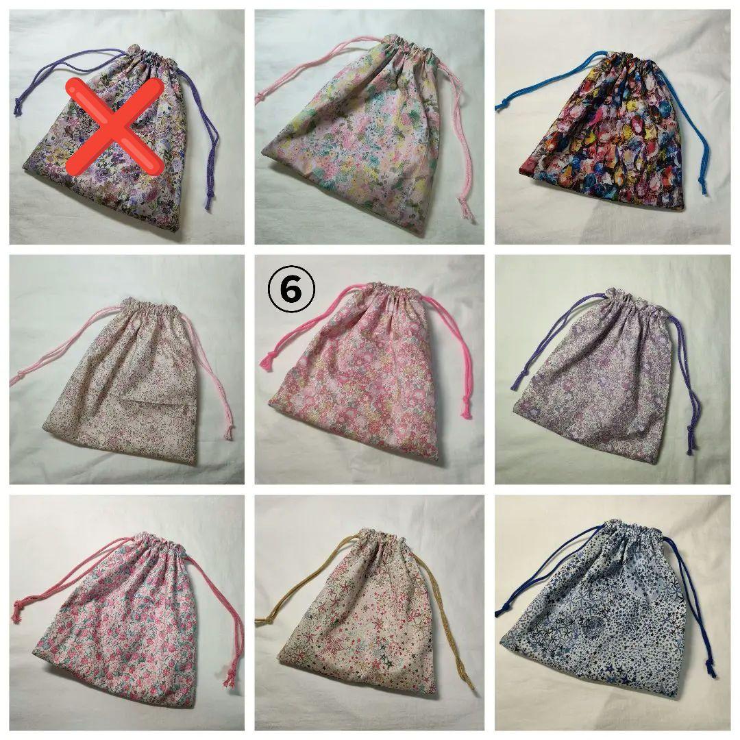 【在庫ページ】ハンドメイド　リバティ　巾着袋小　動物、花柄