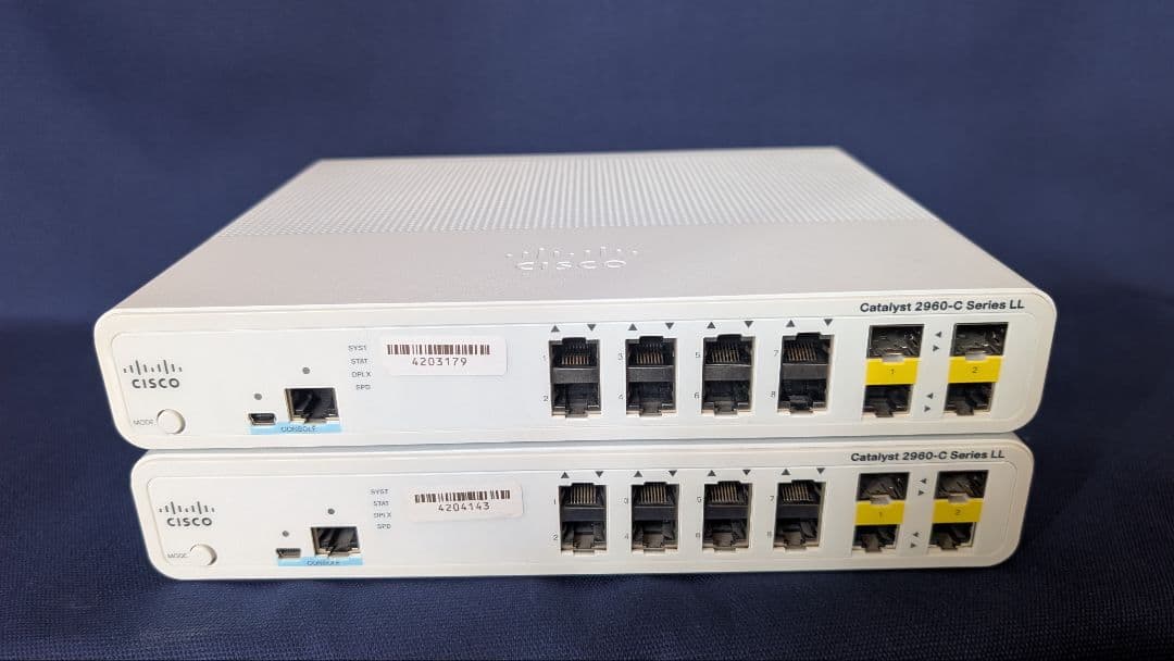 【インボイス対応】CISCO C2960　静音タイプ　2台セット