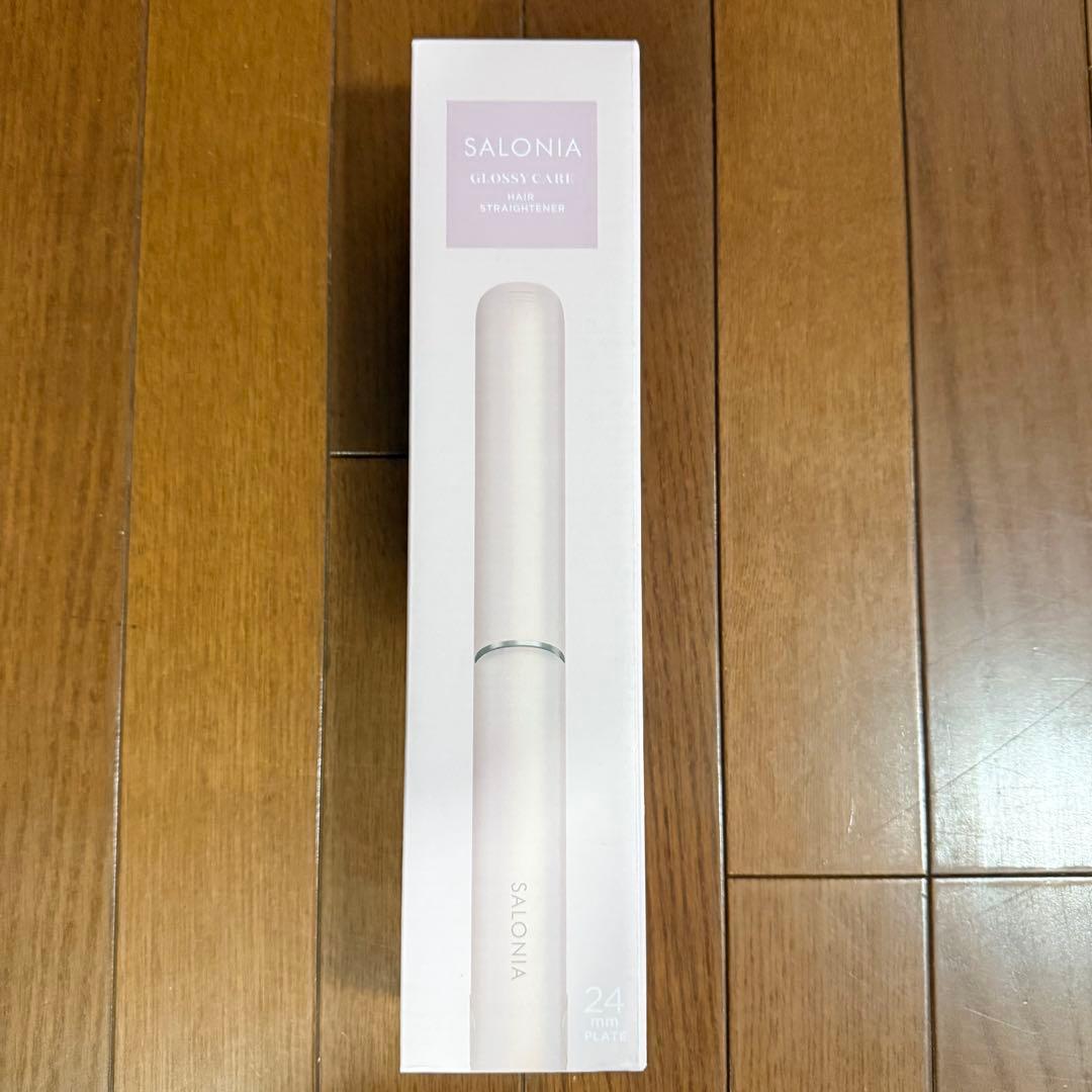 【新品・未使用】 SALONIA ヘアアイロン ストレート 24mm ピンク