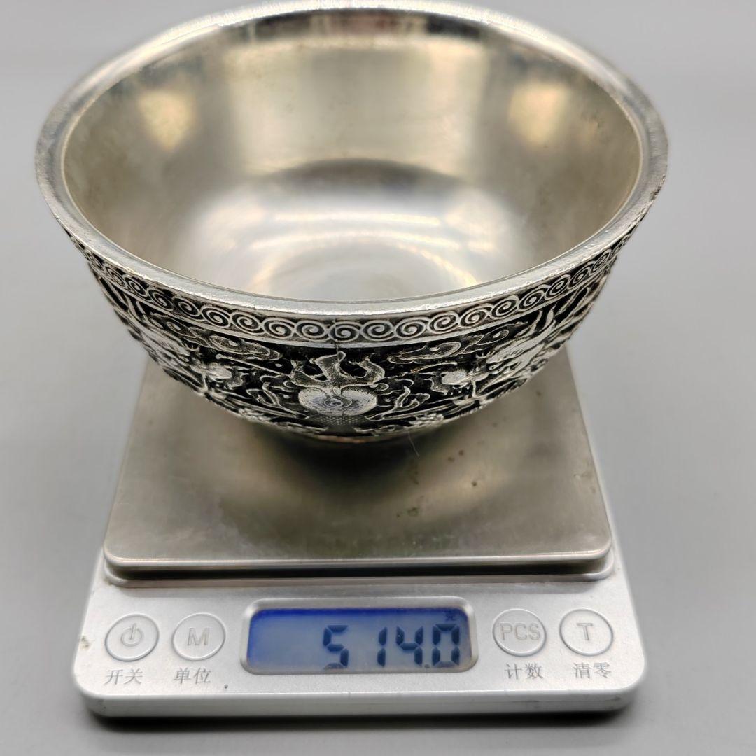 銅細工 双龍戯珠碗 装飾品 工芸品 美術品 置物