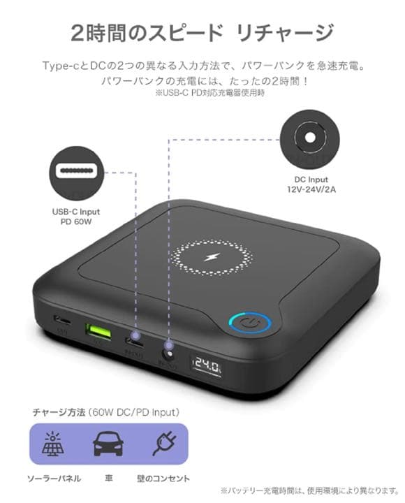 LAPTOP POWER BANK 【GP12】モバイルバッテリー