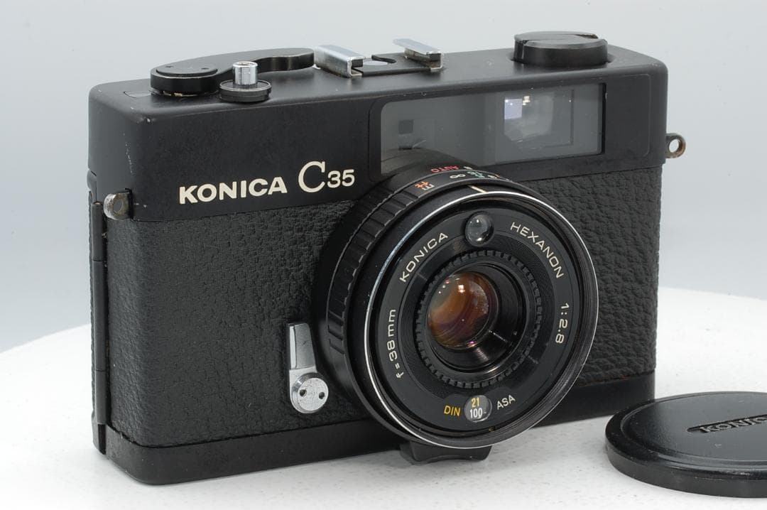 KONICA C35 ブラック Hexanon 38mm F2.8 美品