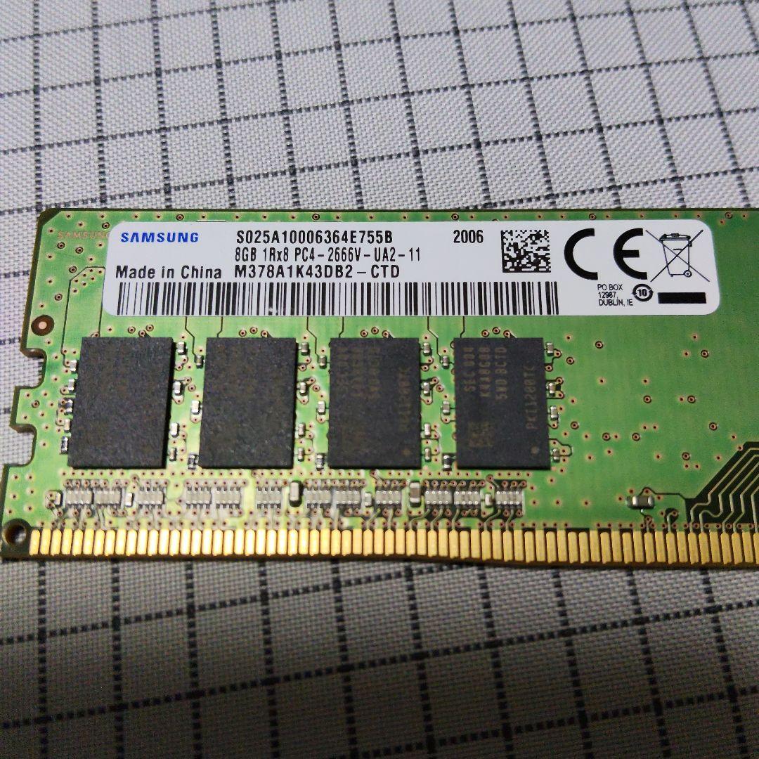 Samsung 16GB(8GB×2) DDR4 メモリ PC4-2666V