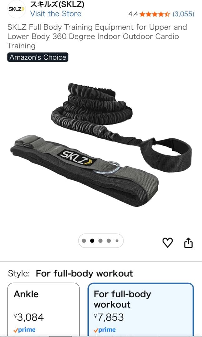 SKLZ トレーニングチューブ ブラック