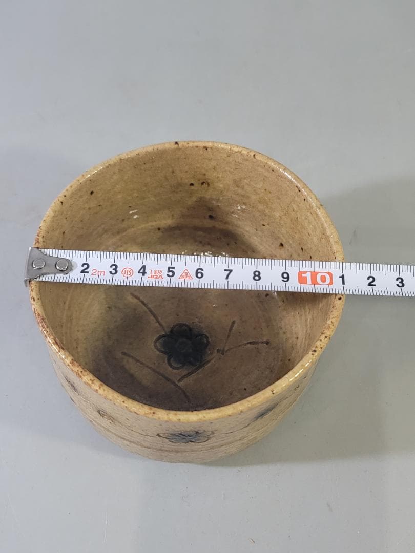 茶道具 黄瀬戸 筒茶碗 時代物 PR002