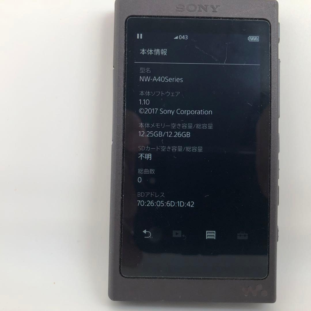 ポータブルプレーヤー SONY NW-A40Series