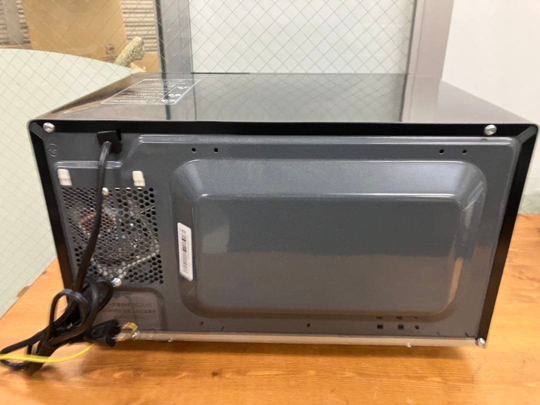 【2022年製】山善 電子レンジ YRL-F180B フラットテーブル ブラック