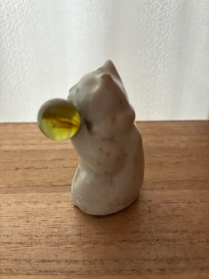 大正 昭和初期 戦前 猫 招き猫 人形 磁器人形 縁起物 希少 珍品 コレクター
