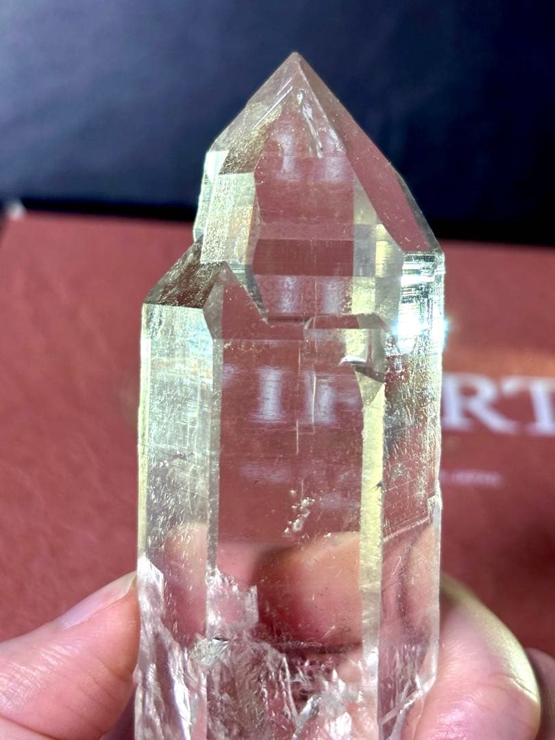【超希少】天然ヒマラヤ水晶 原石(マニカラン産)クリスタル 虹入り カテドラル