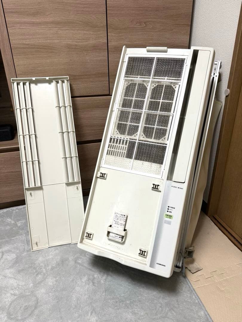 窓用エアコン コロナCW-16A(WS)冷房専用タイプリモコン付き