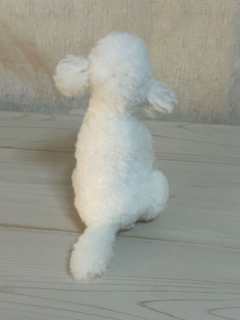 羊毛フェルト　トイプードル　ハンドメイド　犬　遊ぼ！